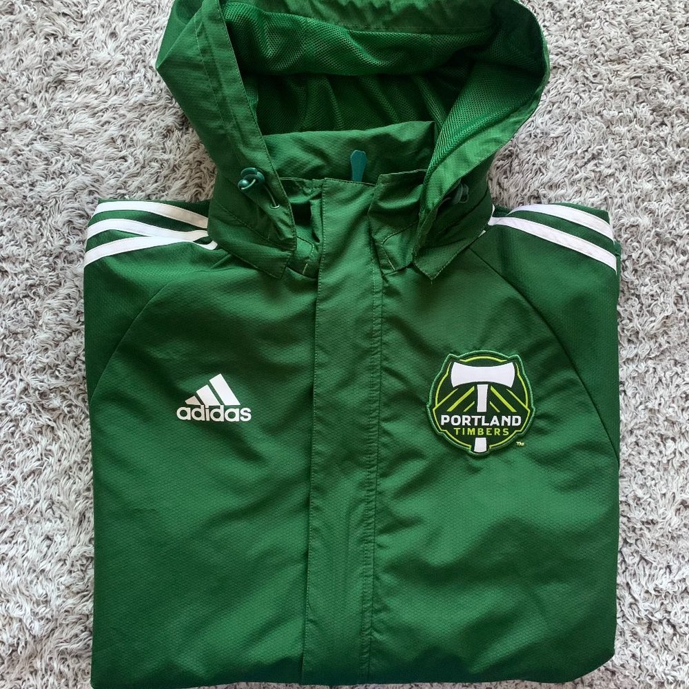Adidas Portland Timbers Soccer Warm-Up Jacket. Small. Official Adidas.